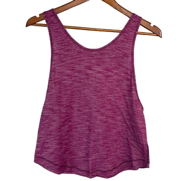 LULULEMON Rush Hour Tank Heathered Chilled Grape  Size 4 - Picture 2 of 9